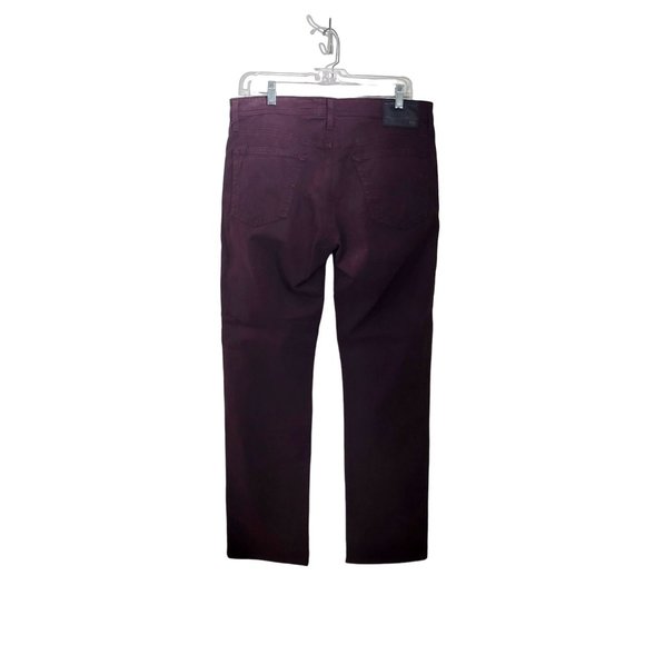 AG Adriano Goldschmied Plum Brushed Denim Jeans The Everett - Picture 3 of 7